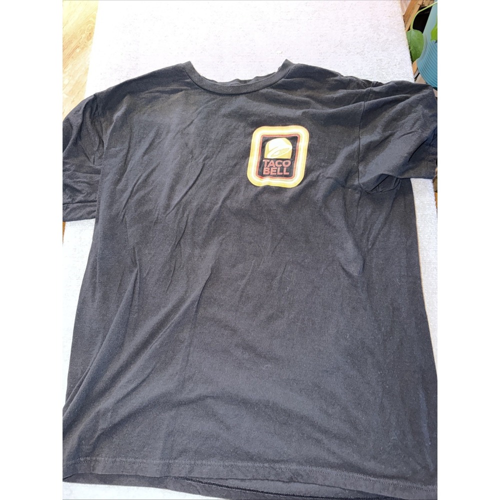 Taco Bell Mens Classic Chest Logo Black Shirt Size XL